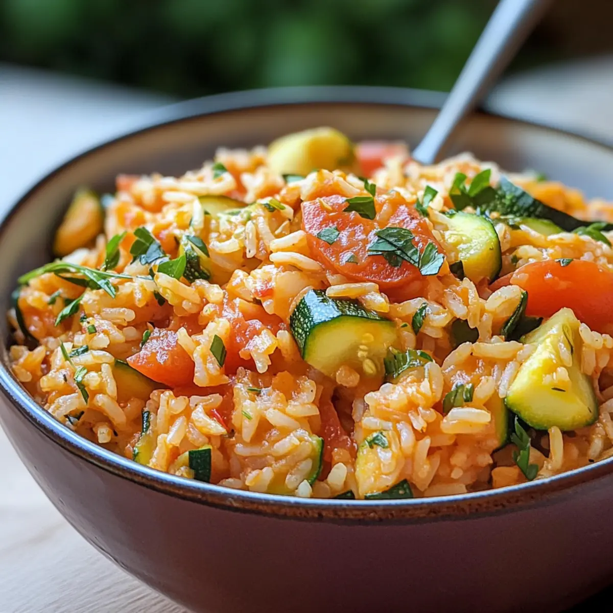 Zucchini-Tomaten-Reis für die ganze Familie