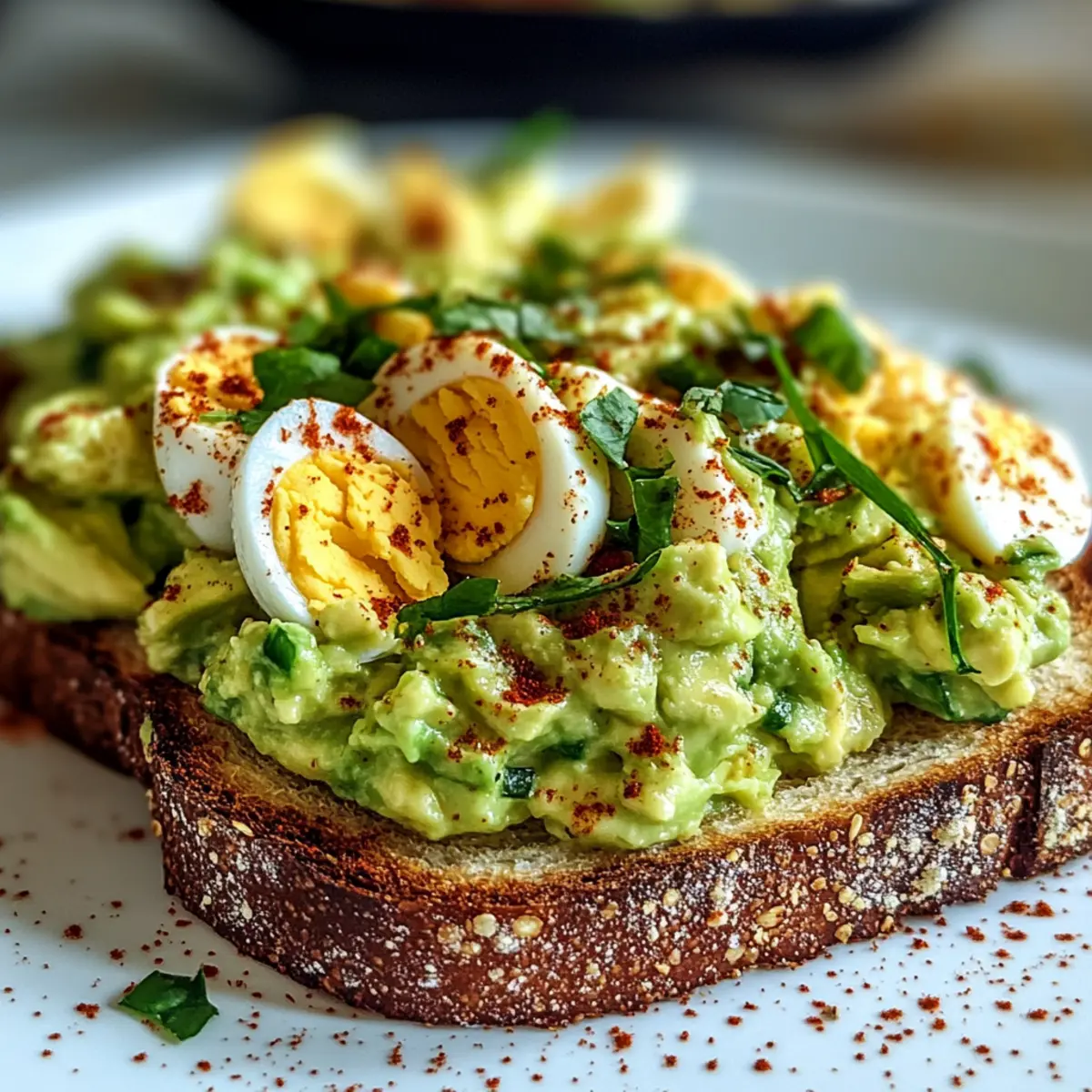 Avocado-Ei-Salat für ein schnelles Mittagessen