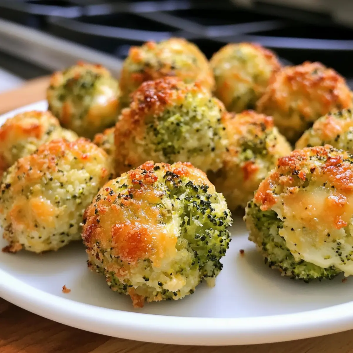 Gebratene Brokkoli-Käsebälle für den perfekten Snack