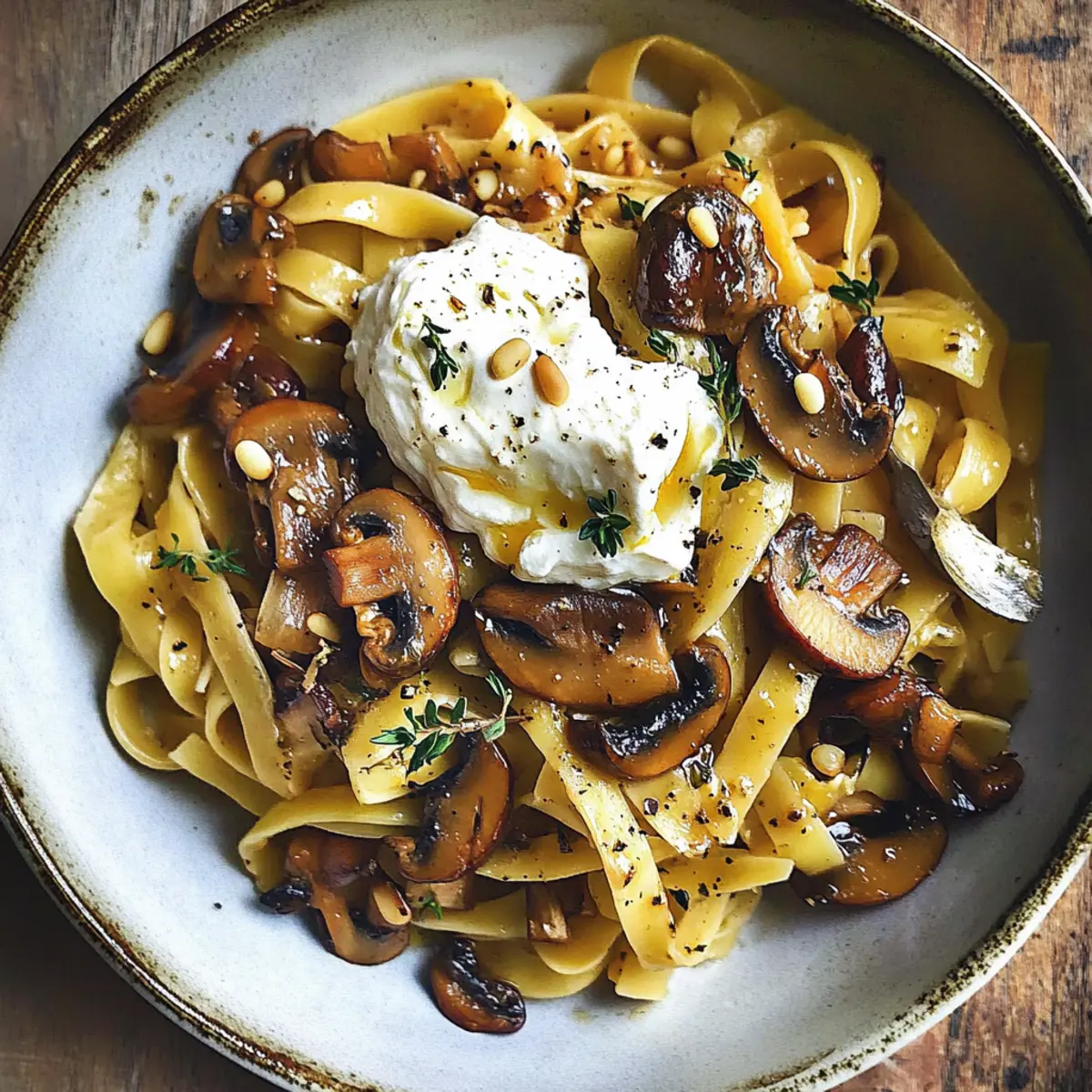 Balsamico-Wilde-Pilz-Pasta in 15 Minuten fertig