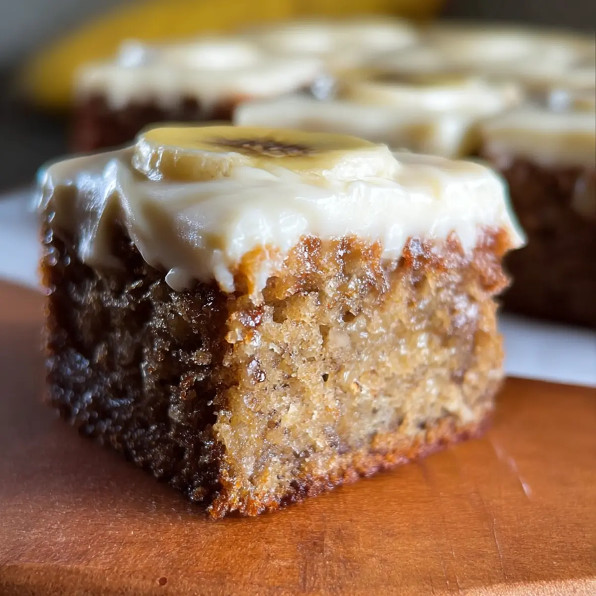 Bananenbrot Brownies mit nussiger Buttercreme