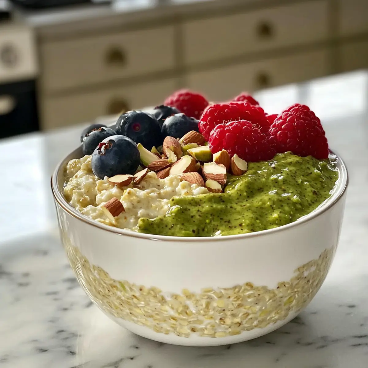 Cremige Pistazien-Overnight-Oats für deinen Morgen