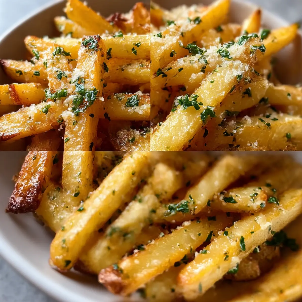 Knusprige Knoblauch-Butter-Pommes für zu Hause