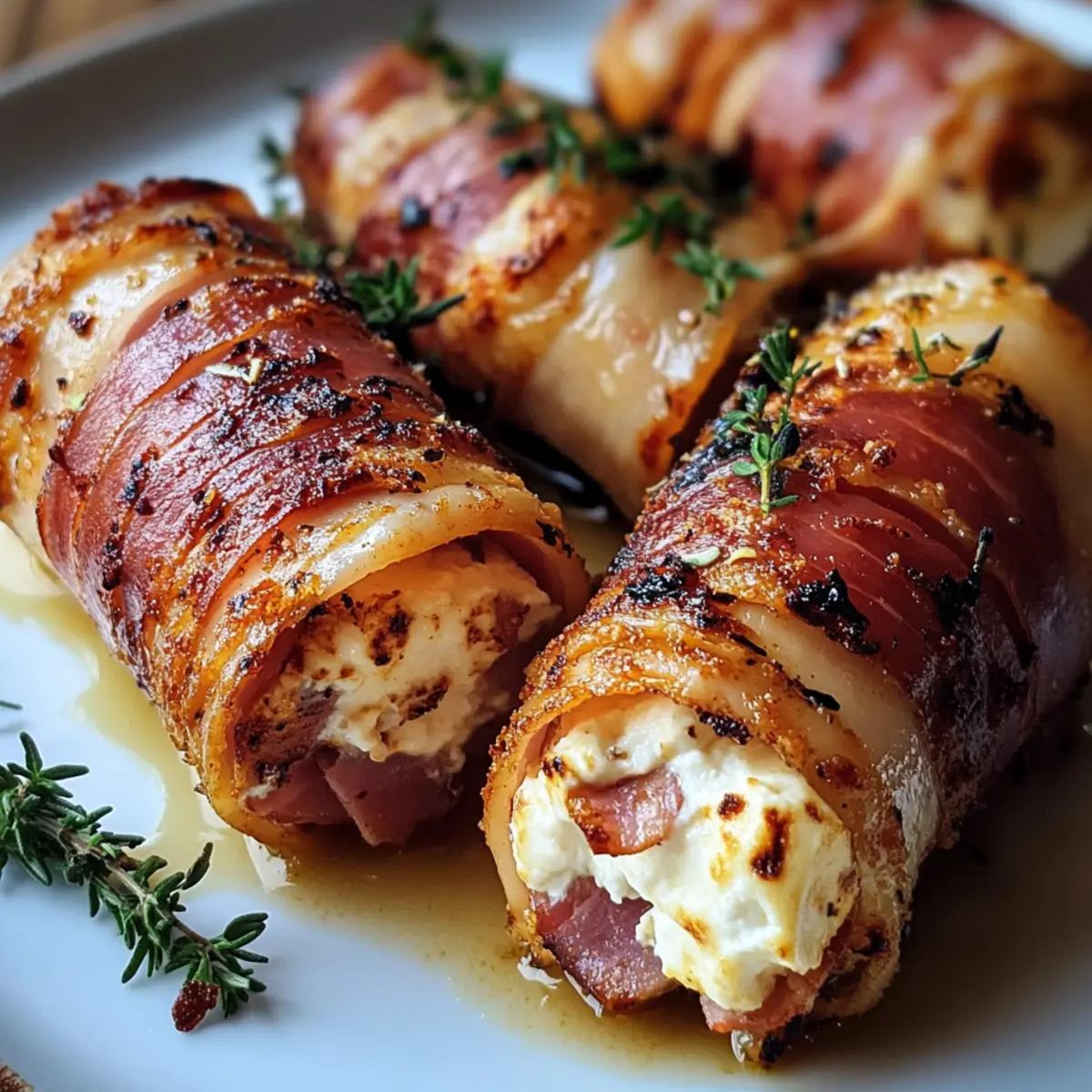 Gegrillte Feta-Schinkenröllchen für schnelles Genießen