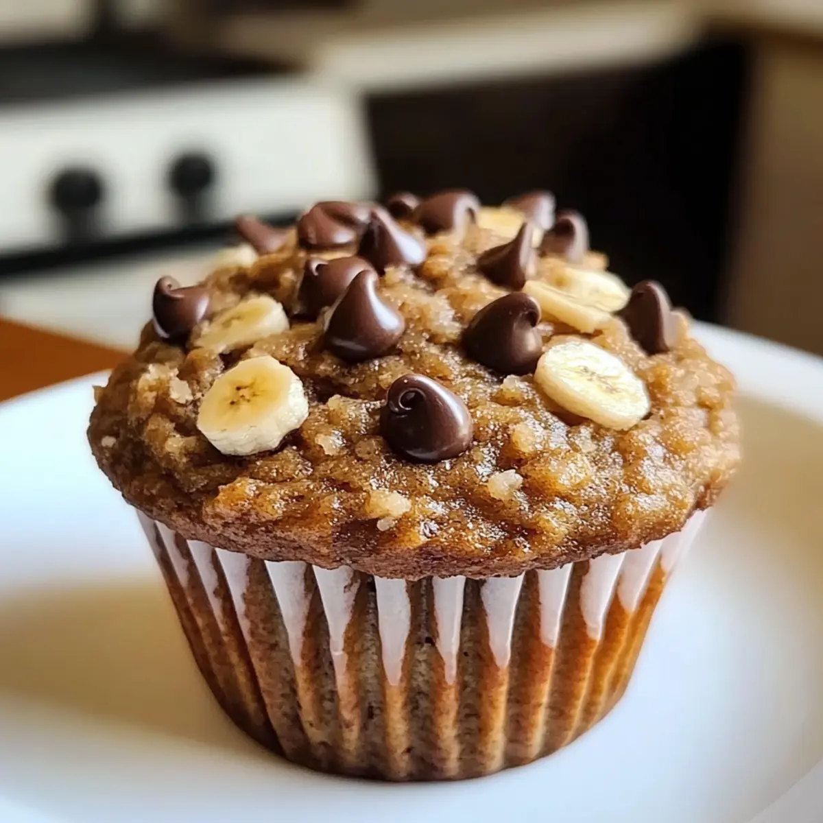 Gesunde Erdnussbutter Bananen Muffins für jeden Tag