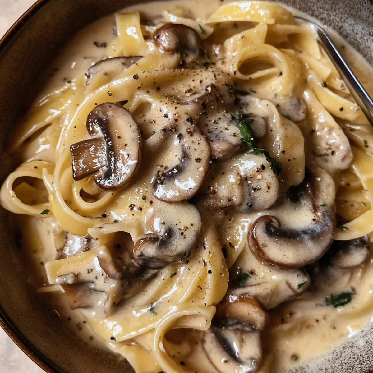 Gorgonzola-Trüffelrahmsoße mit Pilzen sofort genießen