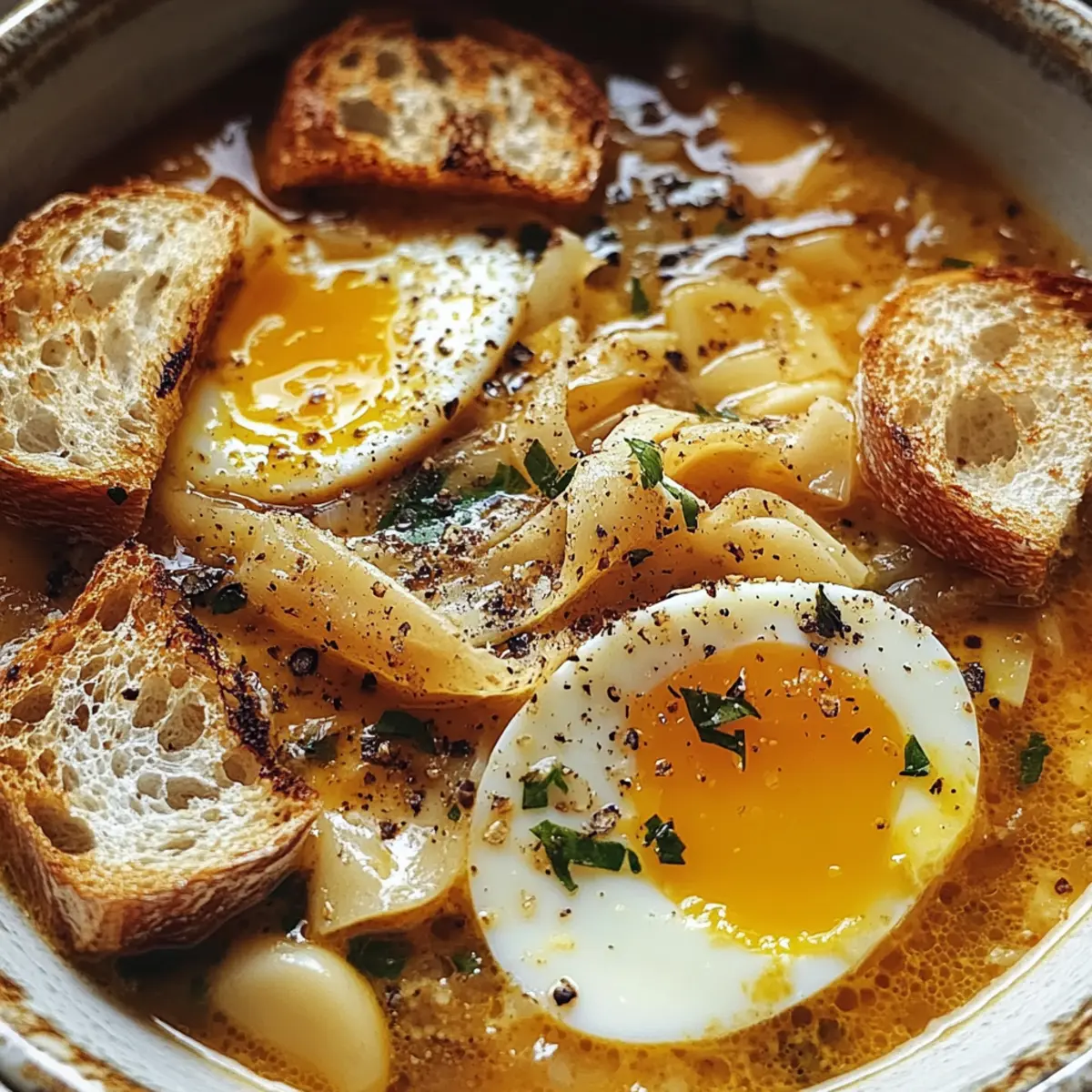 Knoblauchsuppe: Herzhaft und schnell zubereitet