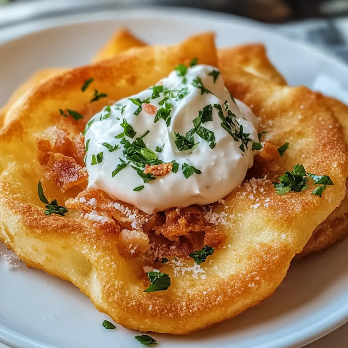 Knusprige Langos aus der Heißluftfritteuse genießen