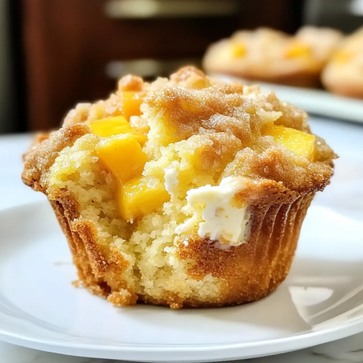 Pfirsich Frischkäse Muffins – Einfache Rezeptidee