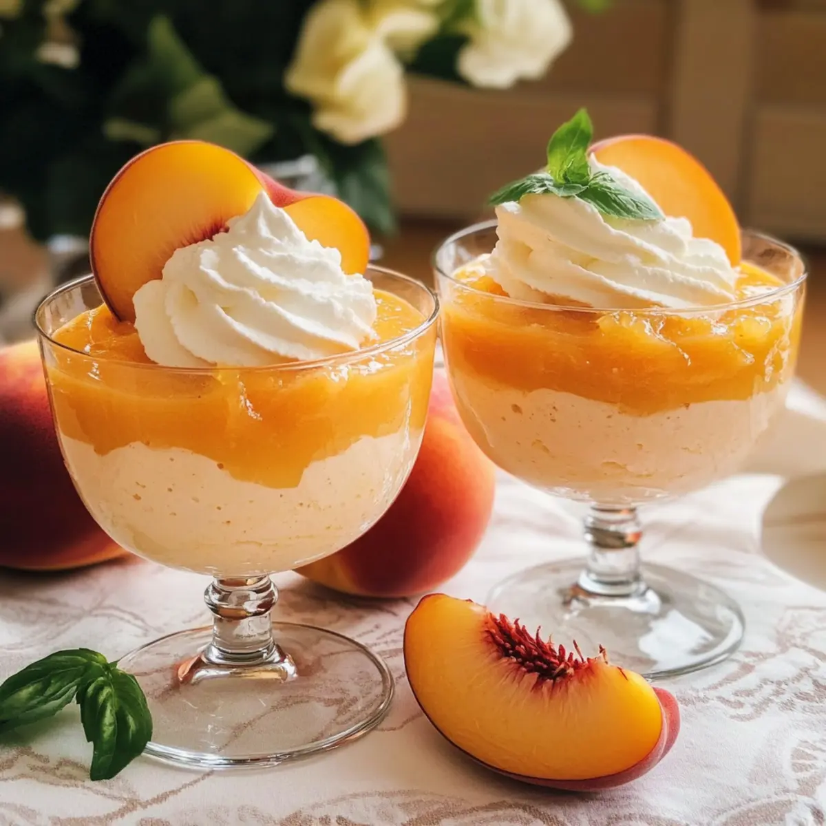 Pfirsichmousse ganz einfach ohne Backen