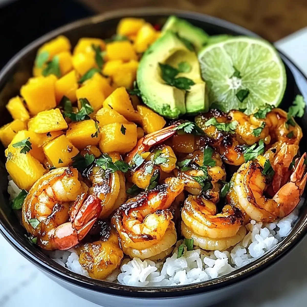 Garnelen Avocado Mango Schalen für deinen Feierabend