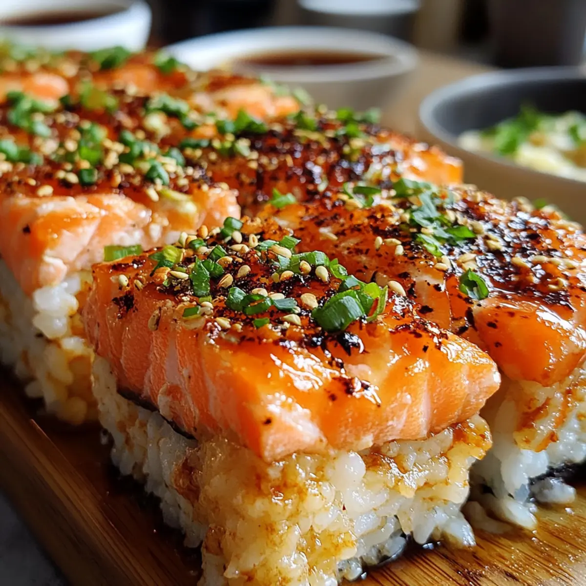 Würzige Lachs Sushi Auflauf für kreative Abende