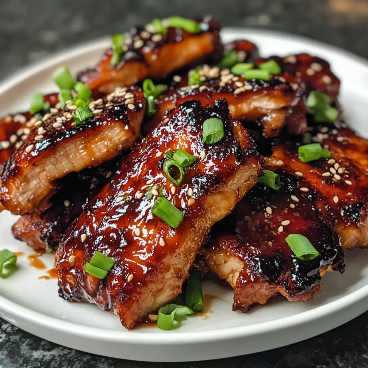 Süßes und Klebriges Chinesisches BBQ-Hühnchen Rezept