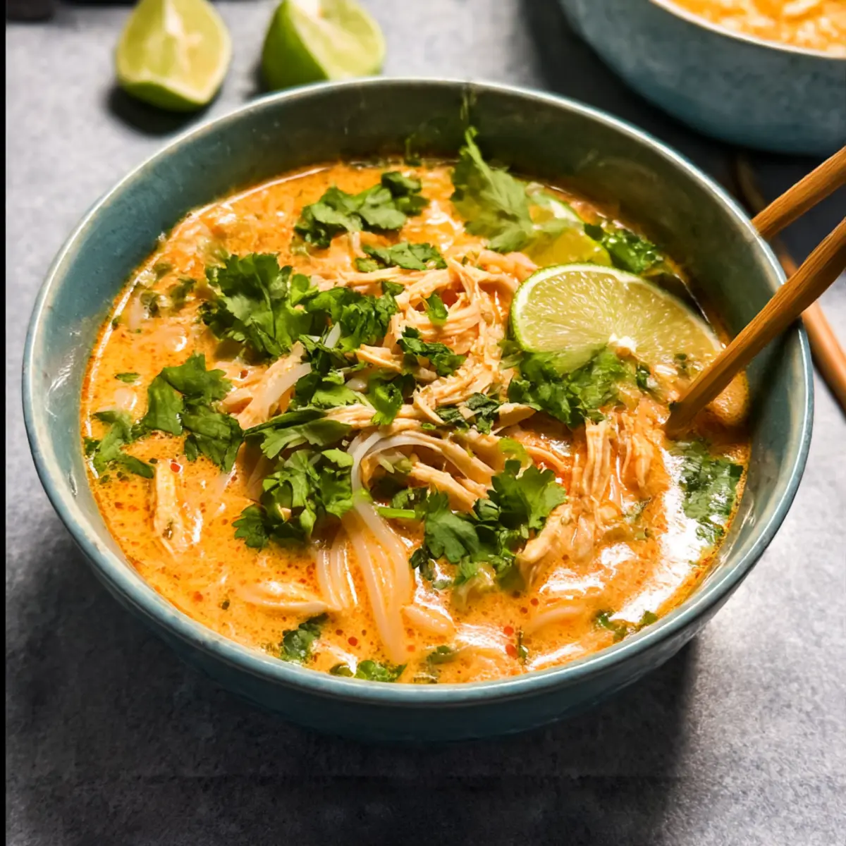 Thailändische Hühnersuppe im Slow Cooker genießen