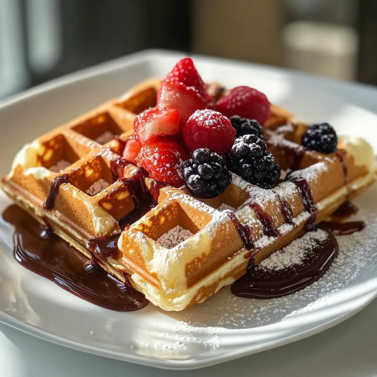 Fluffiger Waffelteig für Belgische Waffeln mit Vanille
