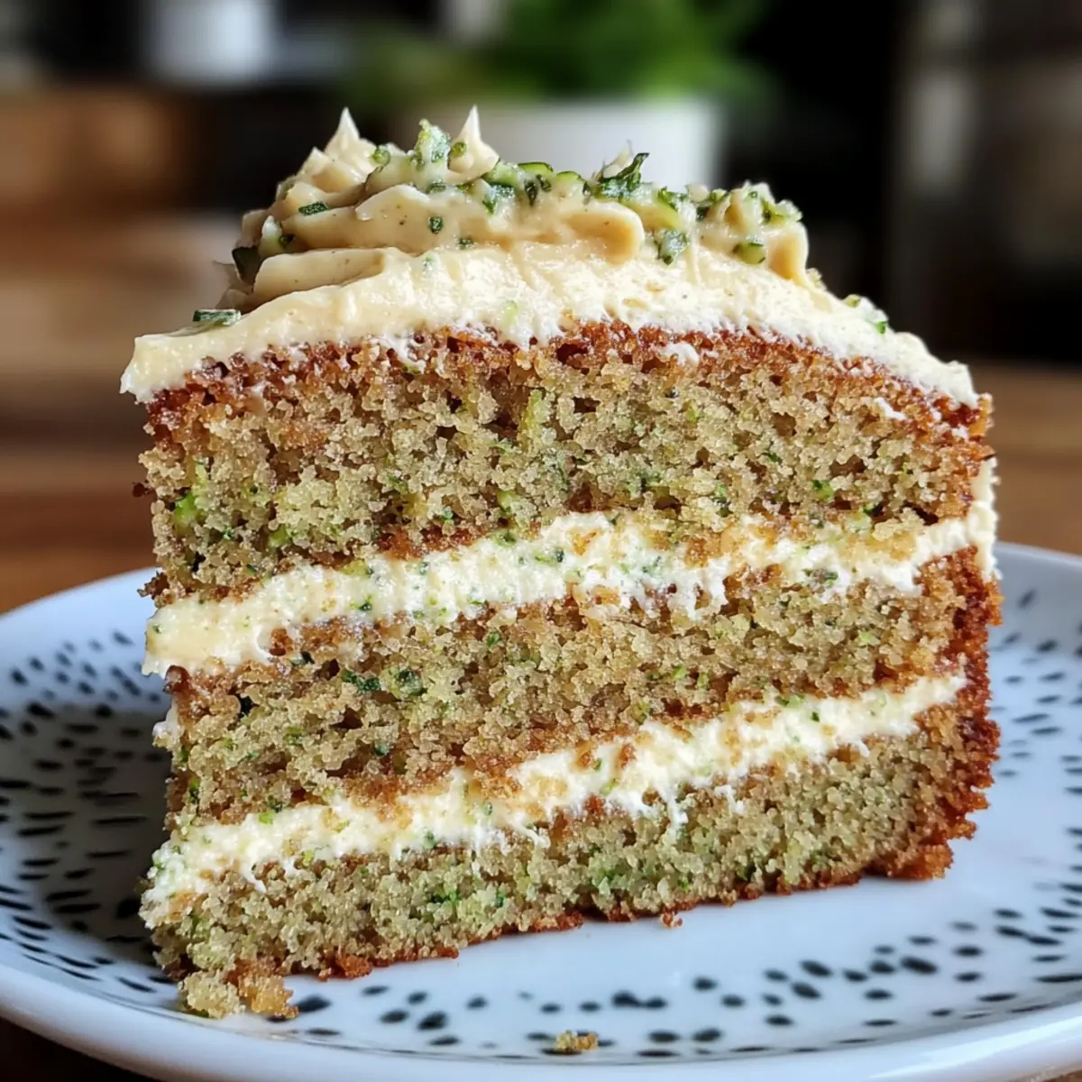 Zucchinikuchen mit köstlichem Buttercreme-Frosting