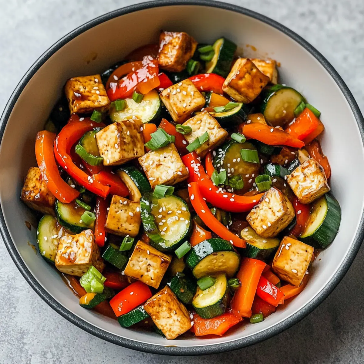 Zucchini Pfannengericht mit Tofu: Schnell und Gesund